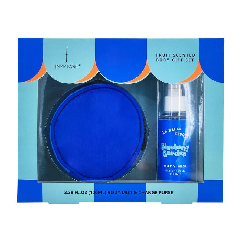 Fruit Scented Body Mist & Change Purse Gift Set - Blueberry Garden Fragrance