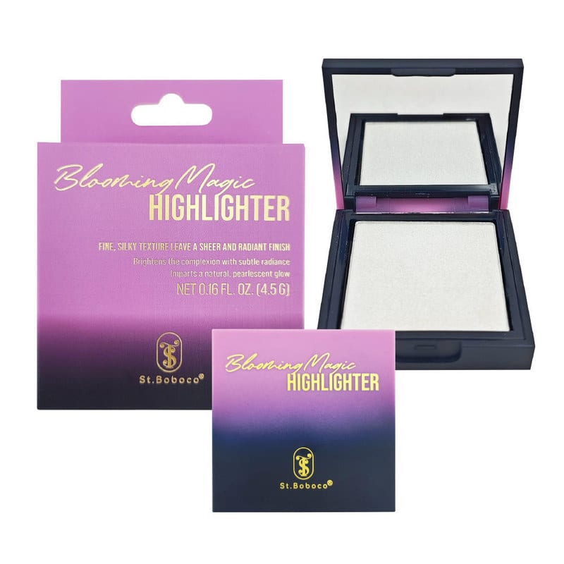 BBC High Quality Pressed Powder Face Primer Brighten Makeup Base for All Skin Types and Fair Skin Tone 4.5g for Women